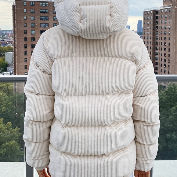 Nwt The Super Puff Corduroy Birch Goose 